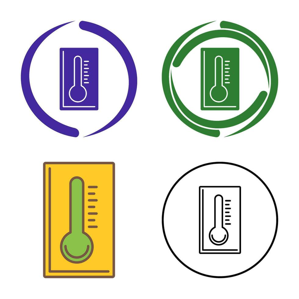 termómetro vector icono