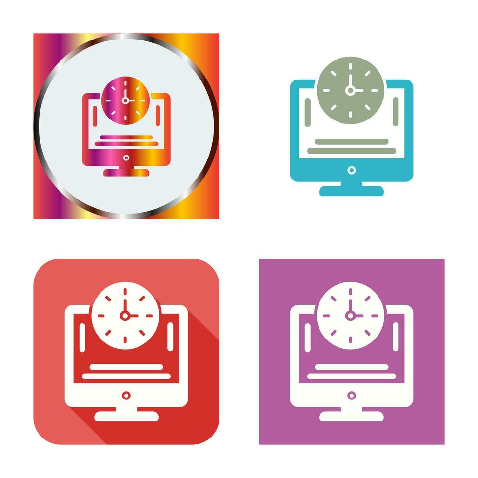 Online Time Vector Icon