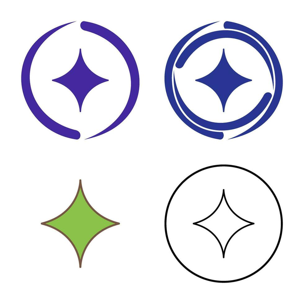 Unique Diamond Vector Icon