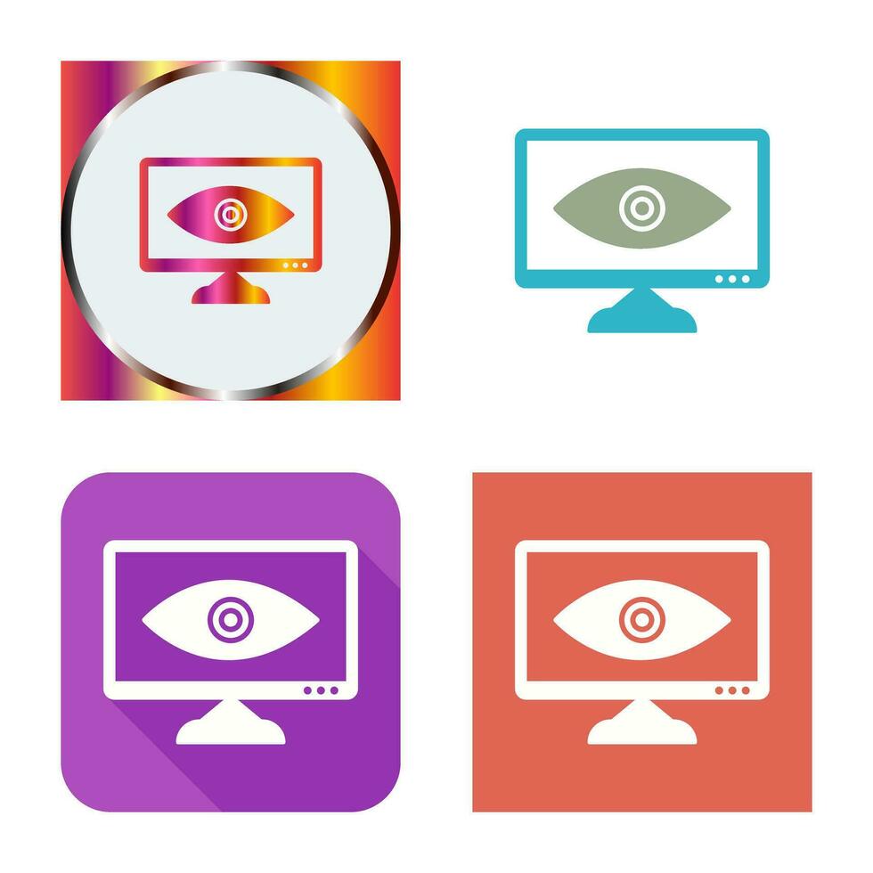 icono de vector de visibilidad web único