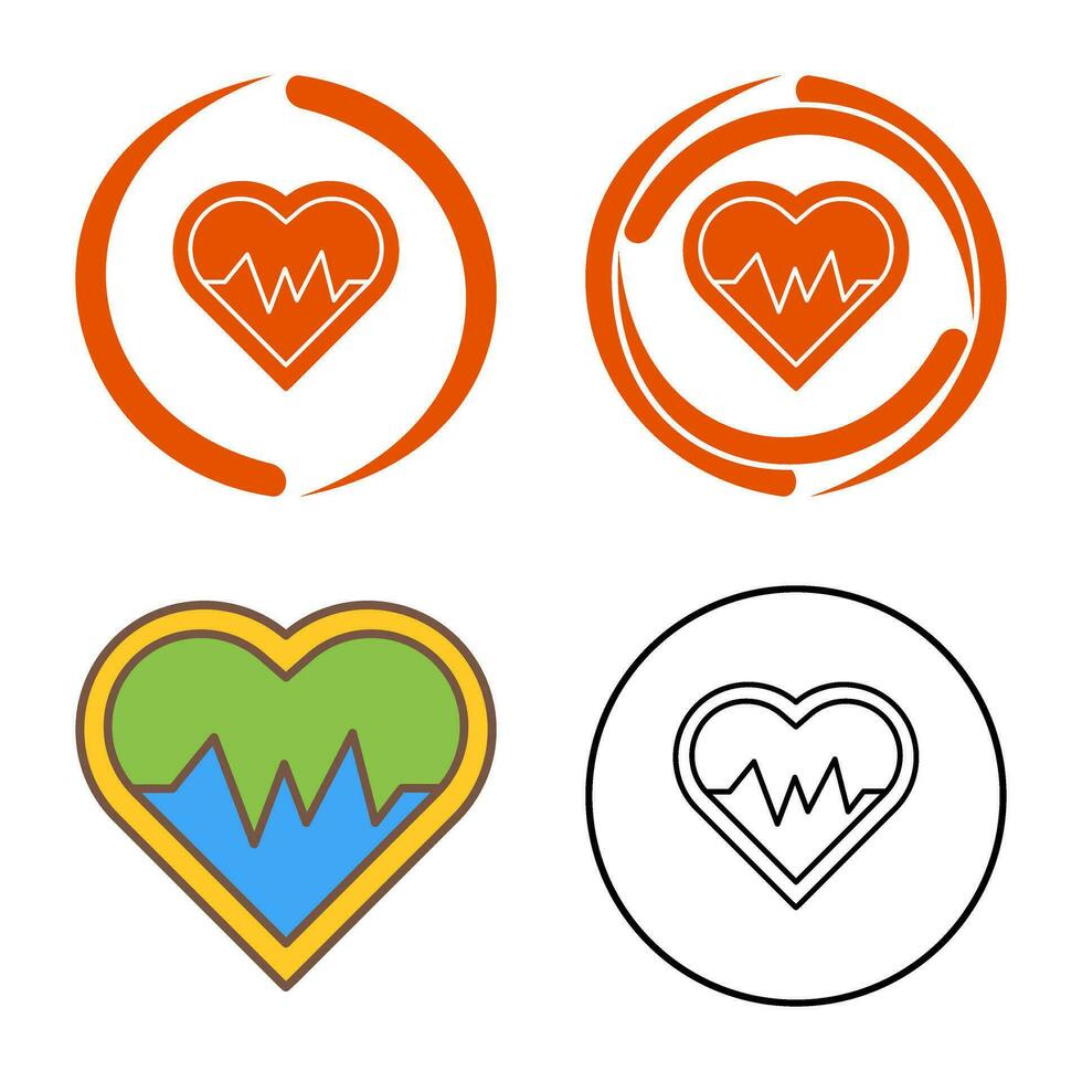 Heart Beat Vector Icon