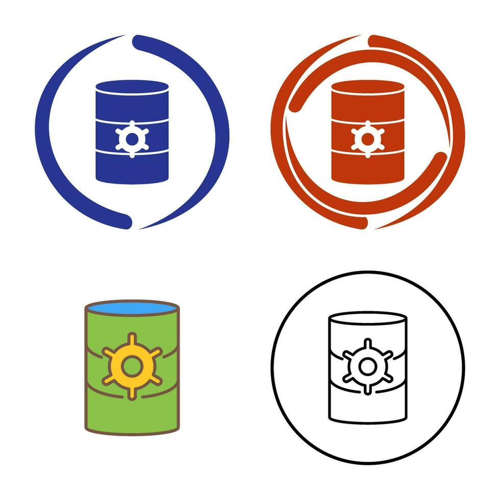 Unique Database Management Vector Icon