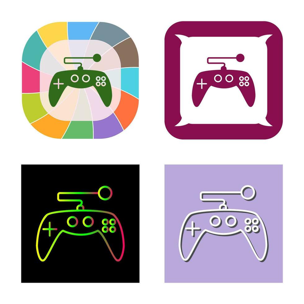 icono de vector de control de juego único