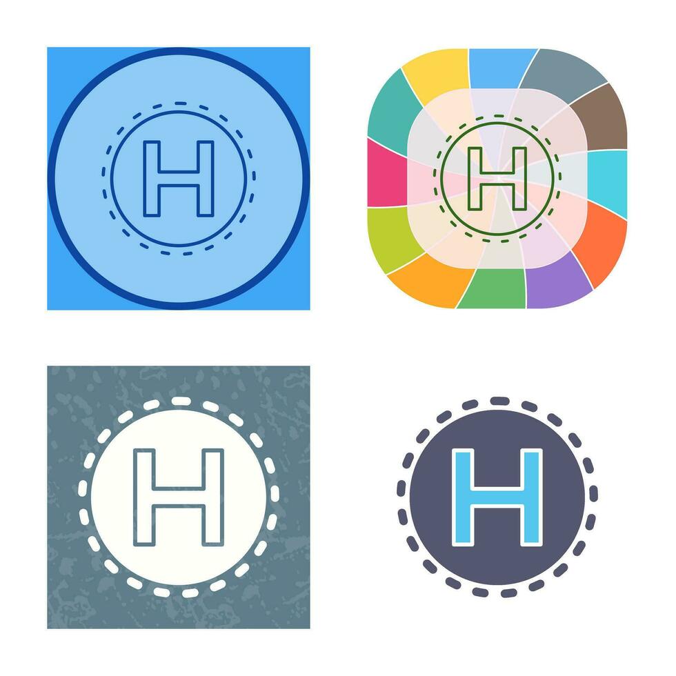 Helipad Vector Icon