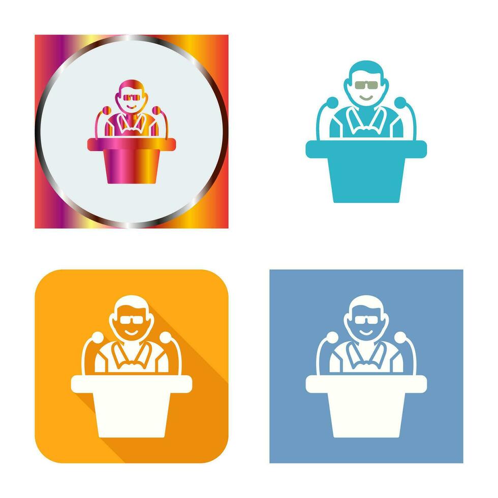 Unique Lecture Vector Icon