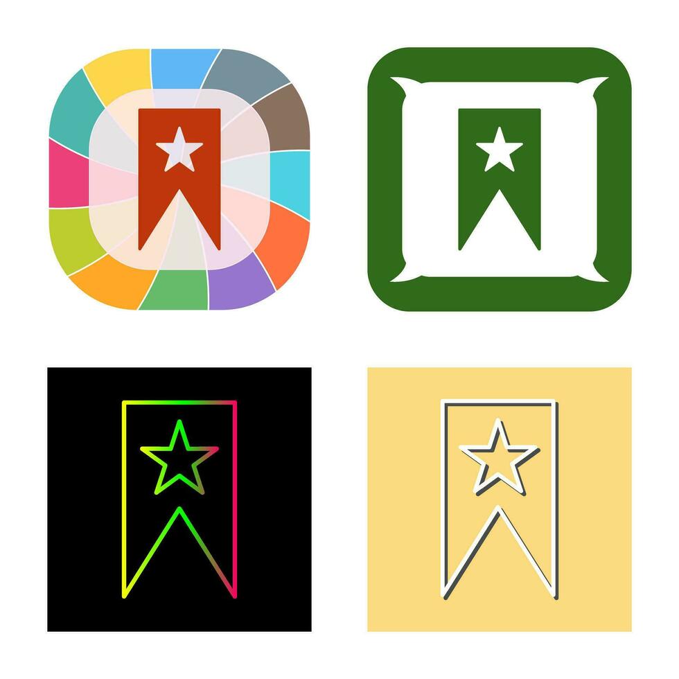 Unique Bookmarking Services Vector Icon