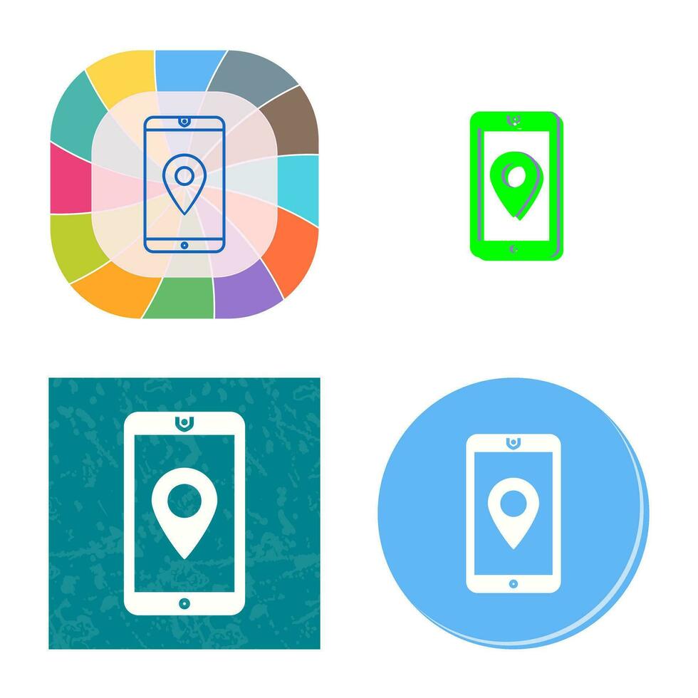 Unique GPS Service Vector Icon