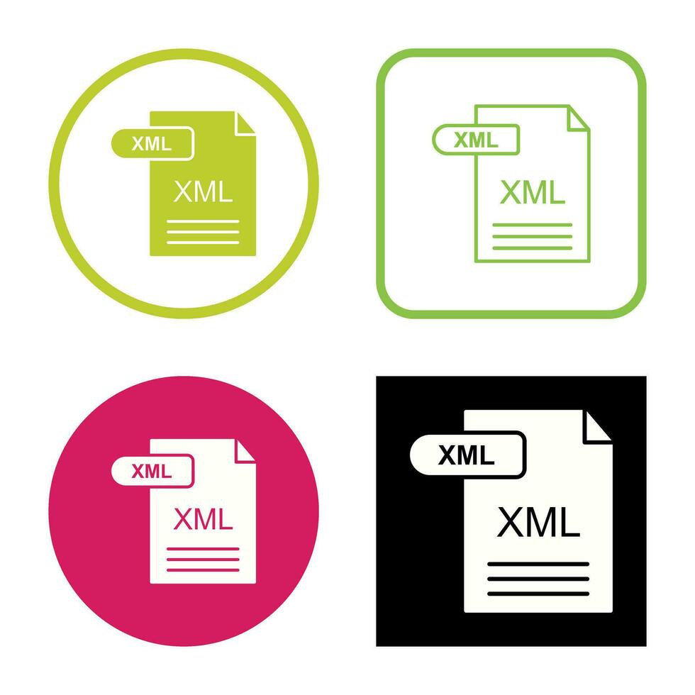 XML Vector Icon