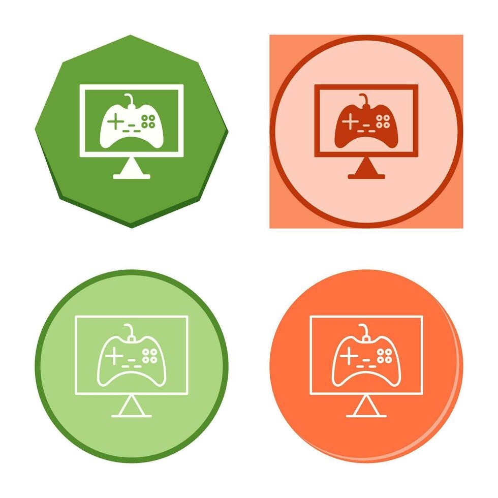 Unique Online Games Vector Icon