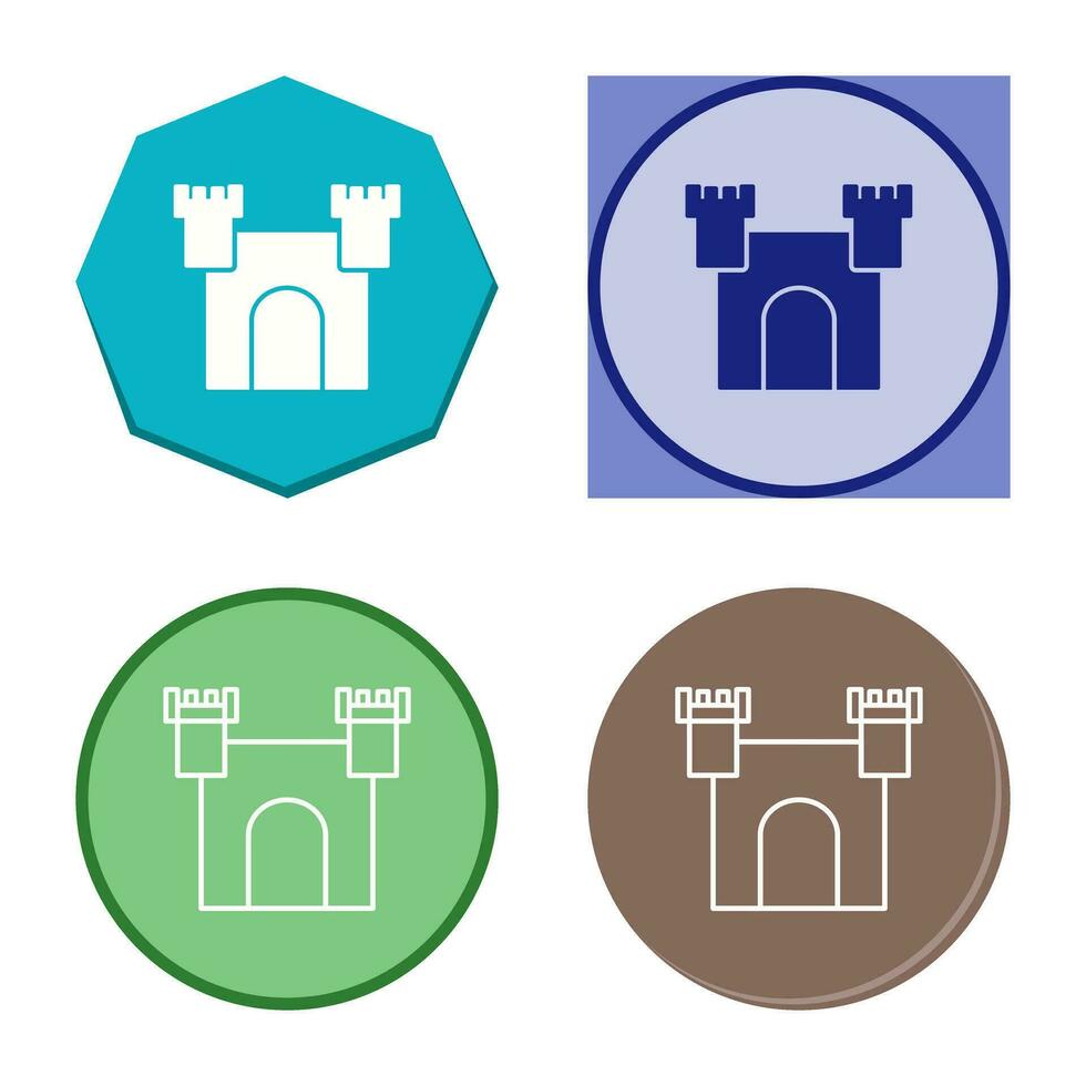 Unique Castle Vector Icon