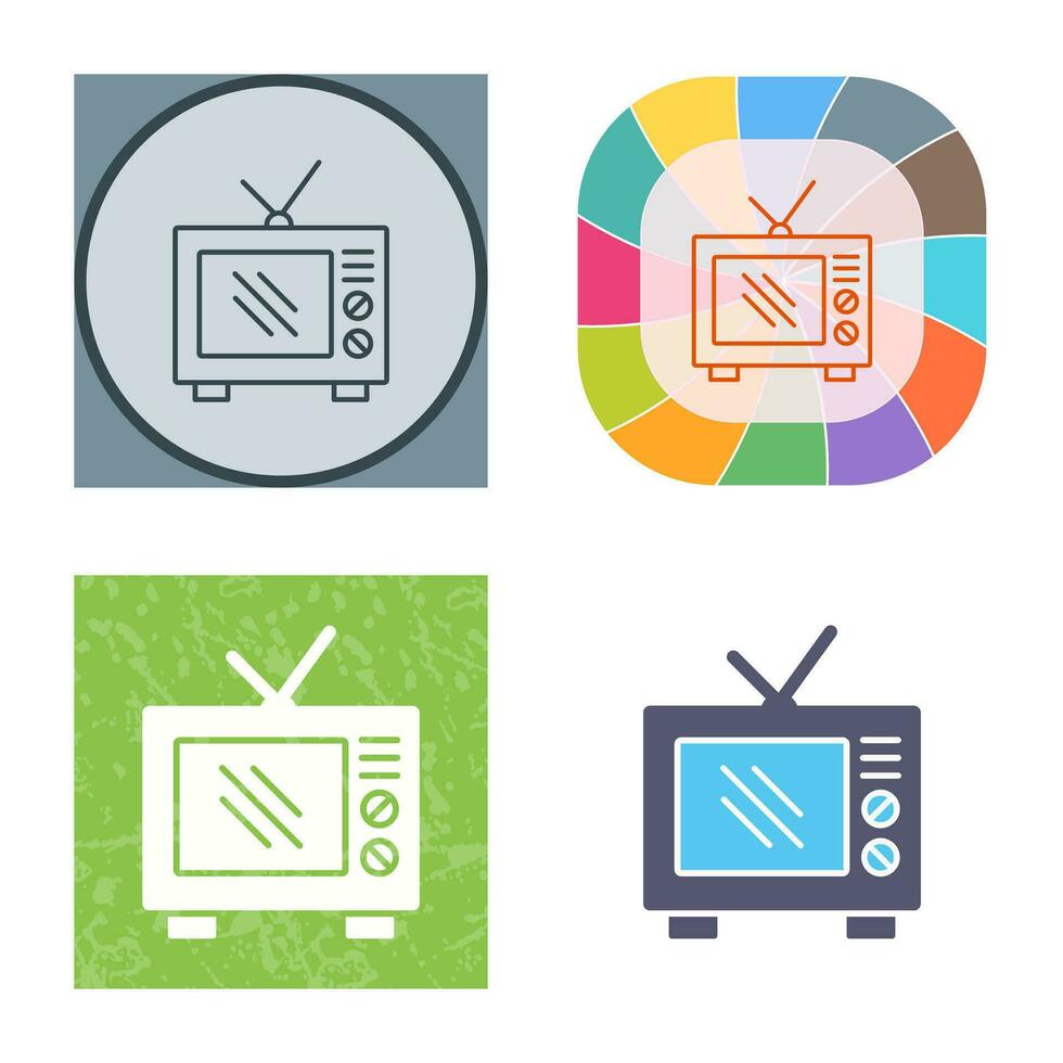 Old TV Vector Icon