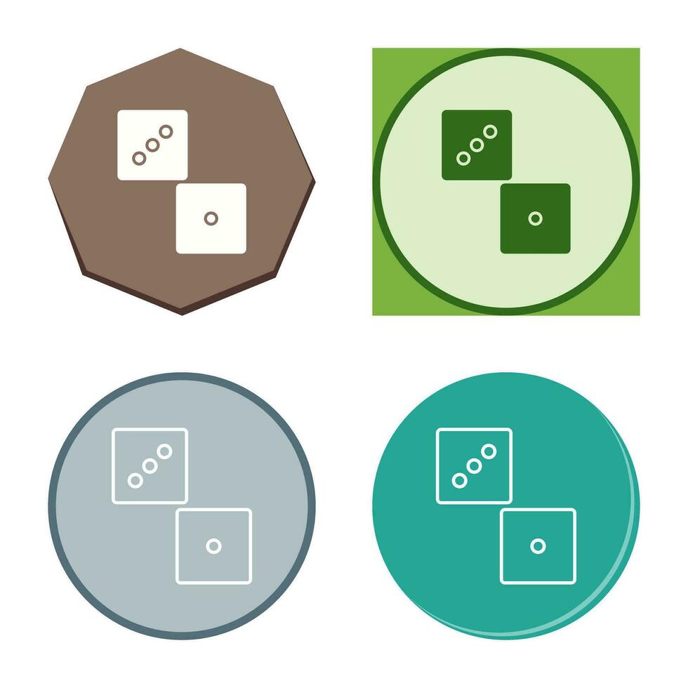 Unique Dice Vector Icon