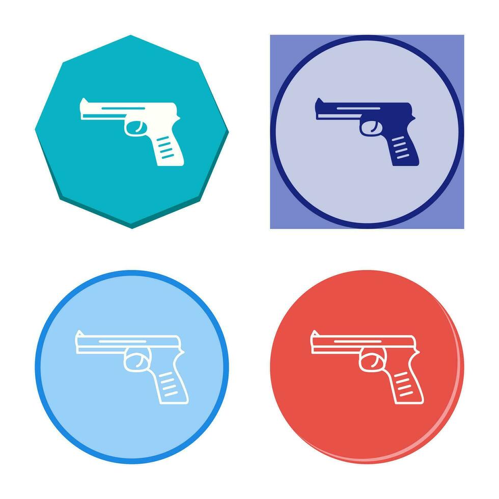 icono de vector de pistola única