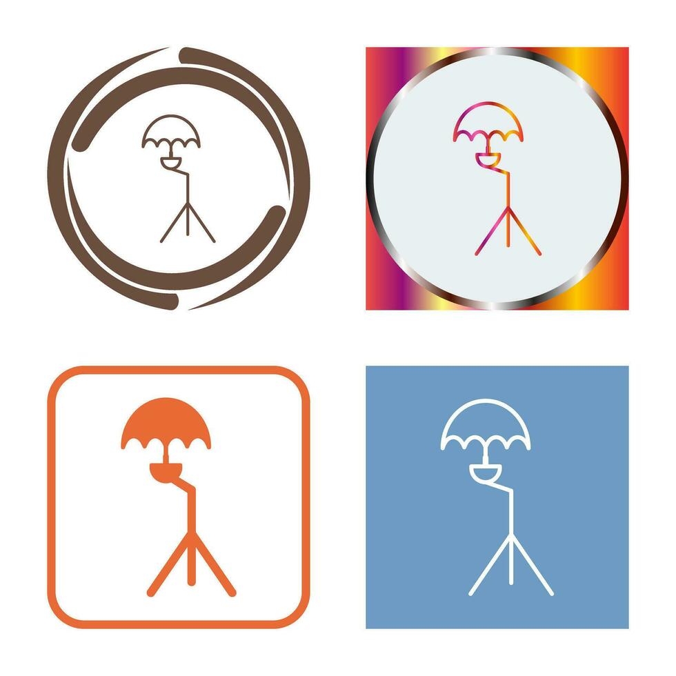 Unique Umbrella Stand Vector Icon