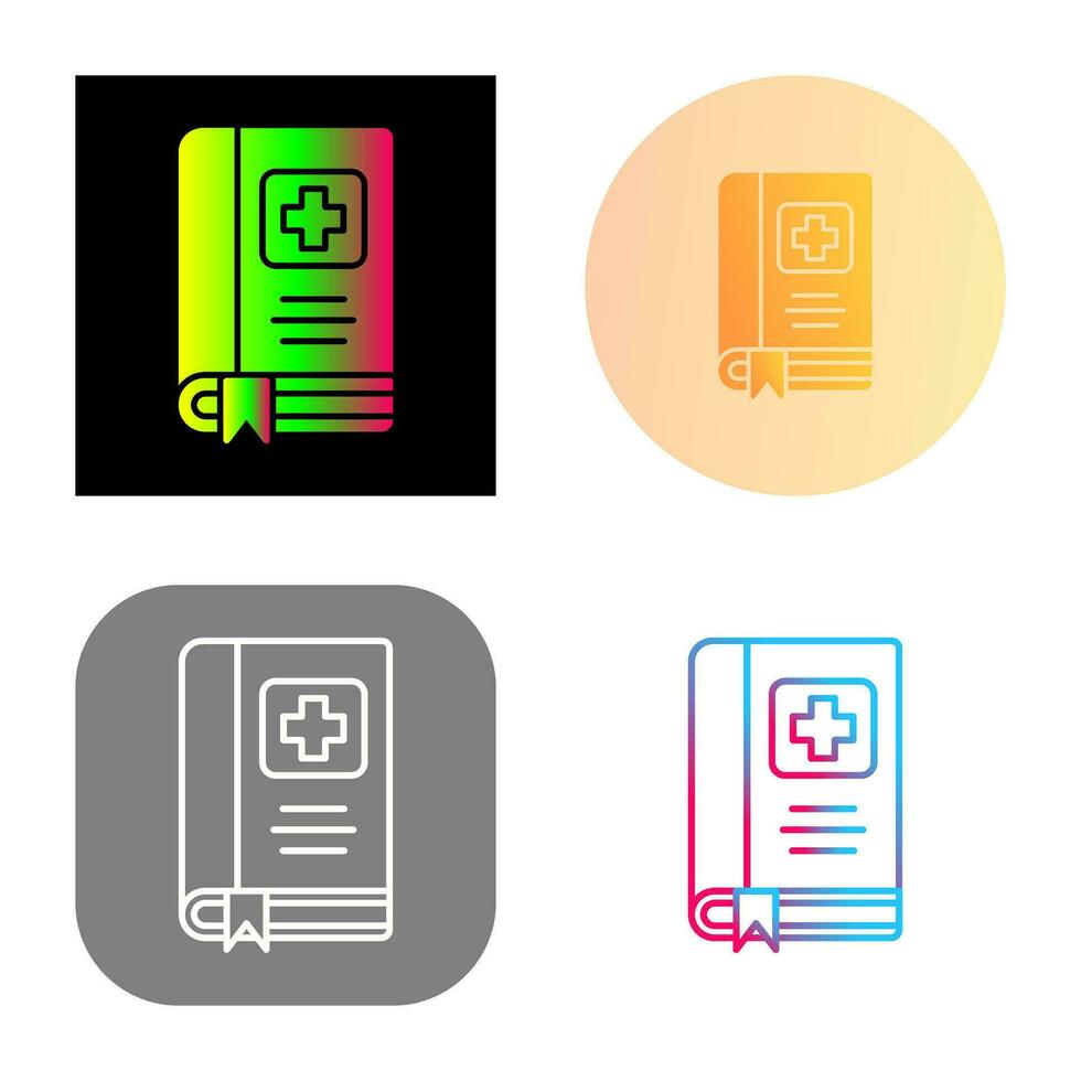 Medical Book Vector Icon