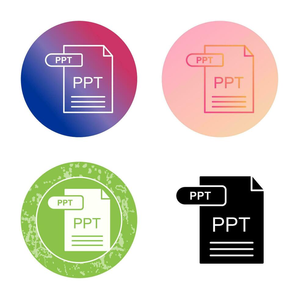 icono de vector de ppt