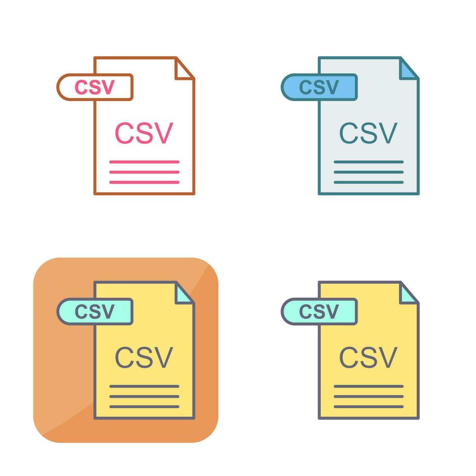 CSV Vector Icon