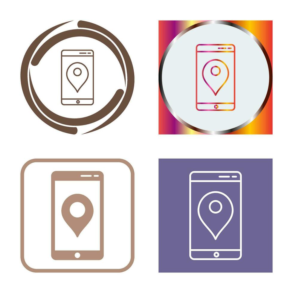 Unique GPS Service Vector Icon