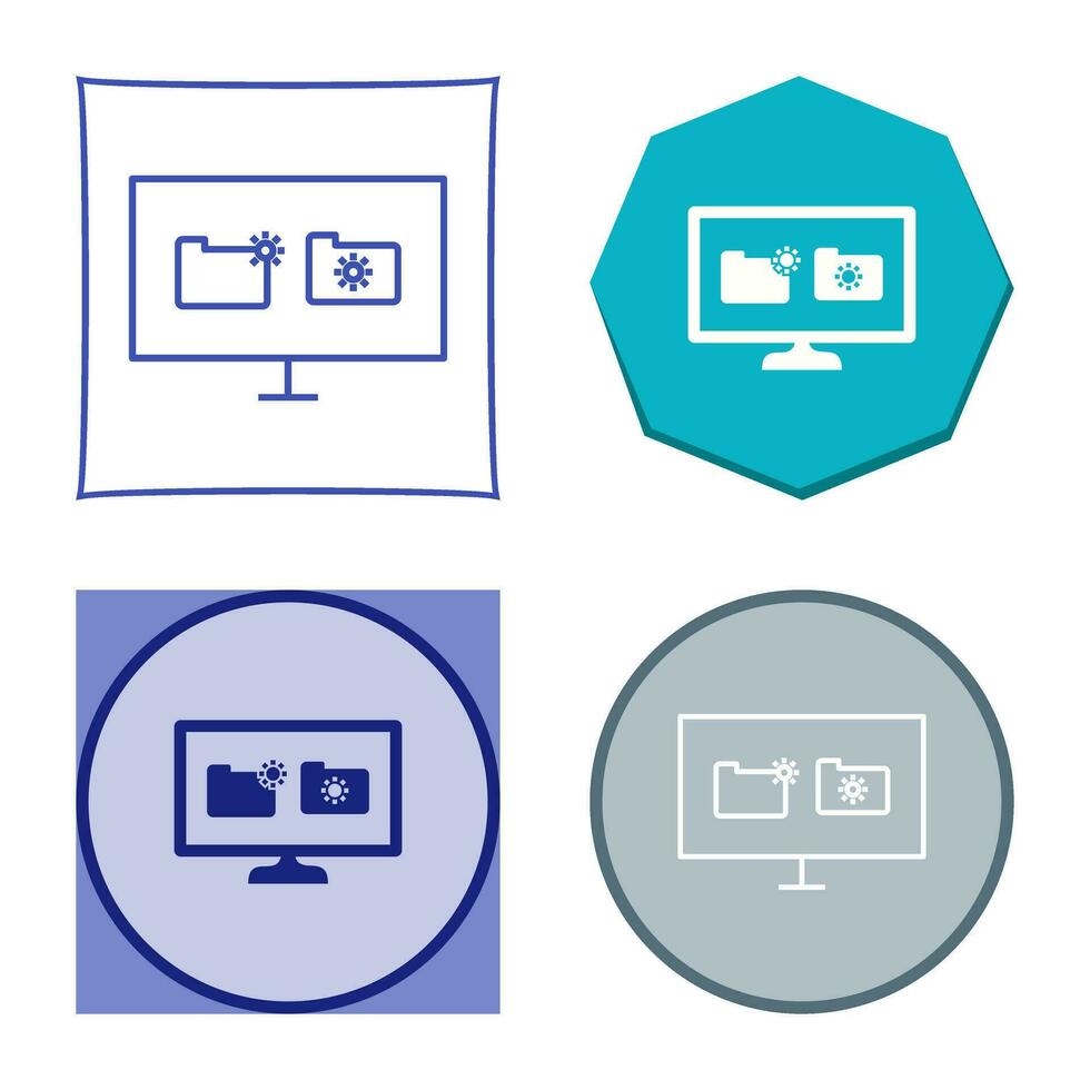 icono de vector de datos dañados único