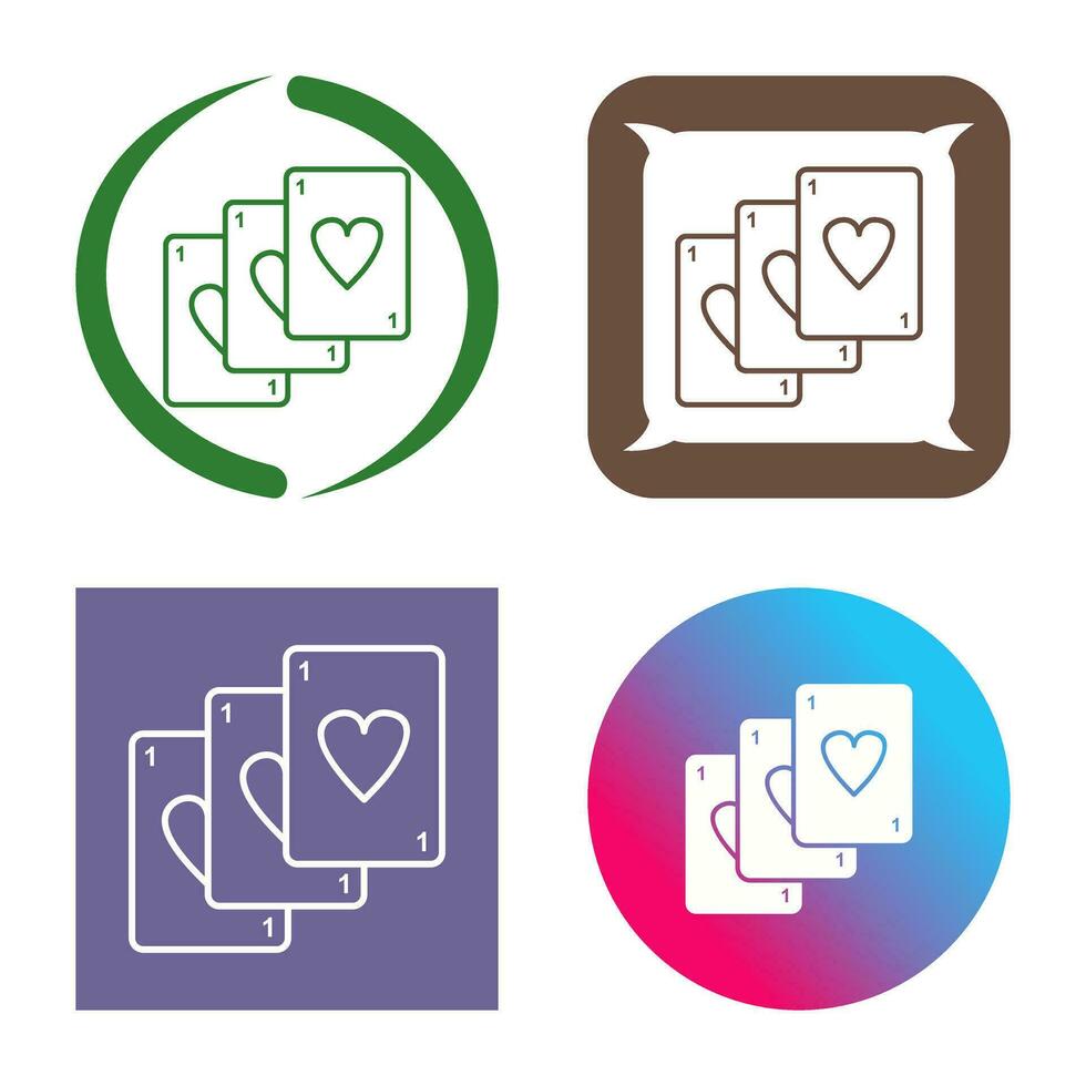 Unique Deck of Cards Vector Icon