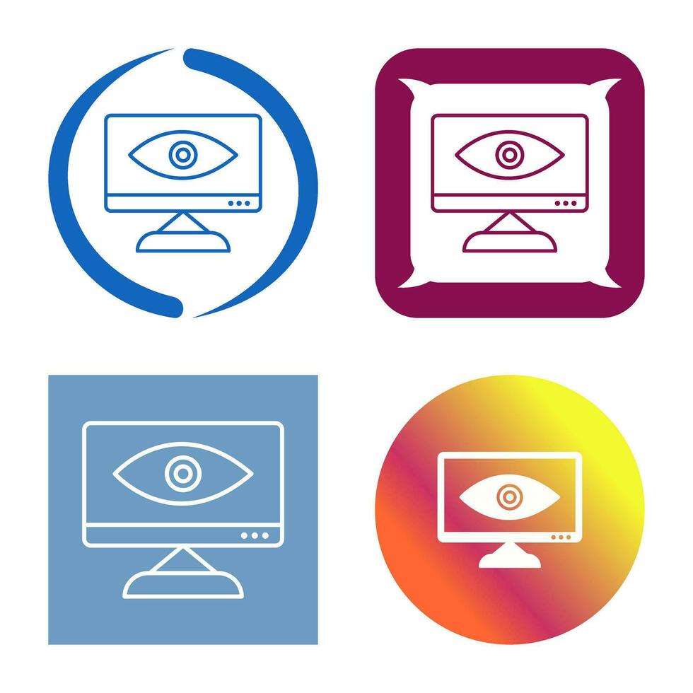 icono de vector de visibilidad web único