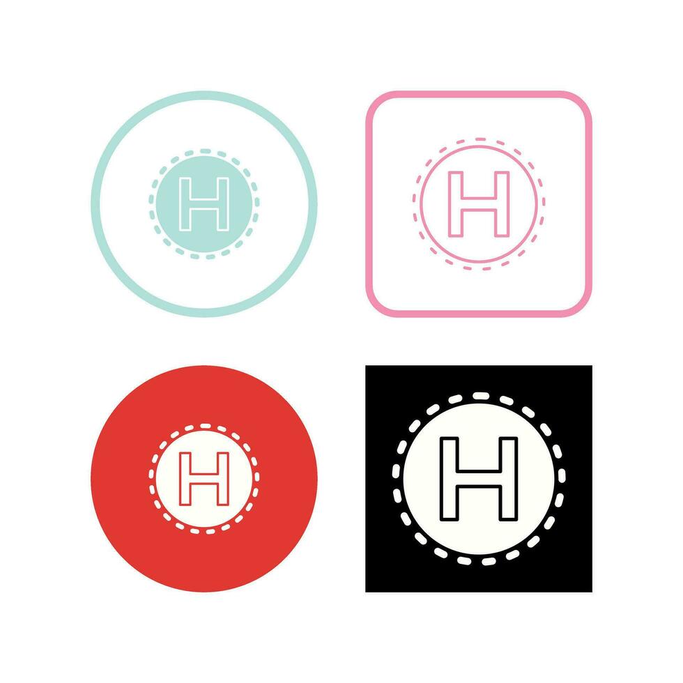 Helipad Vector Icon