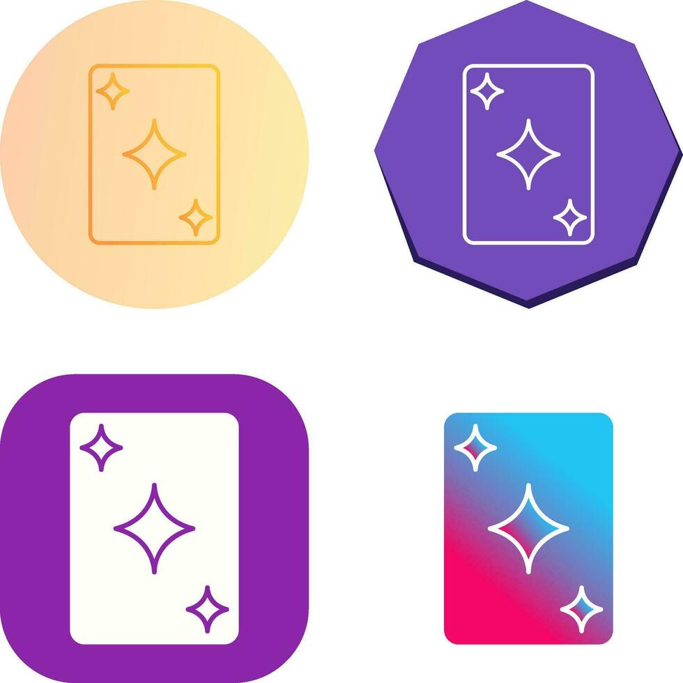 Unique Card Vector Icon