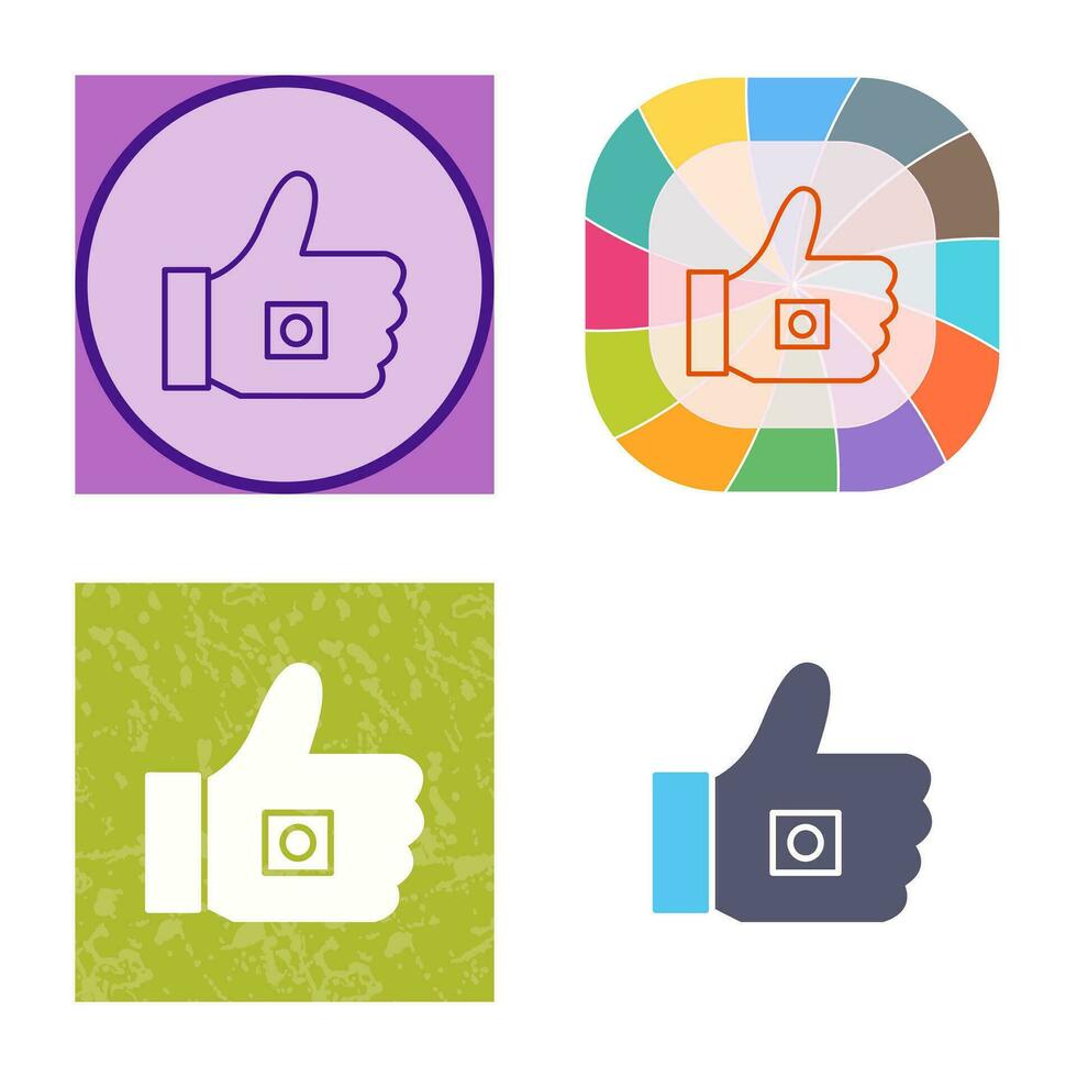 Unique Like Marketing Vector Icon