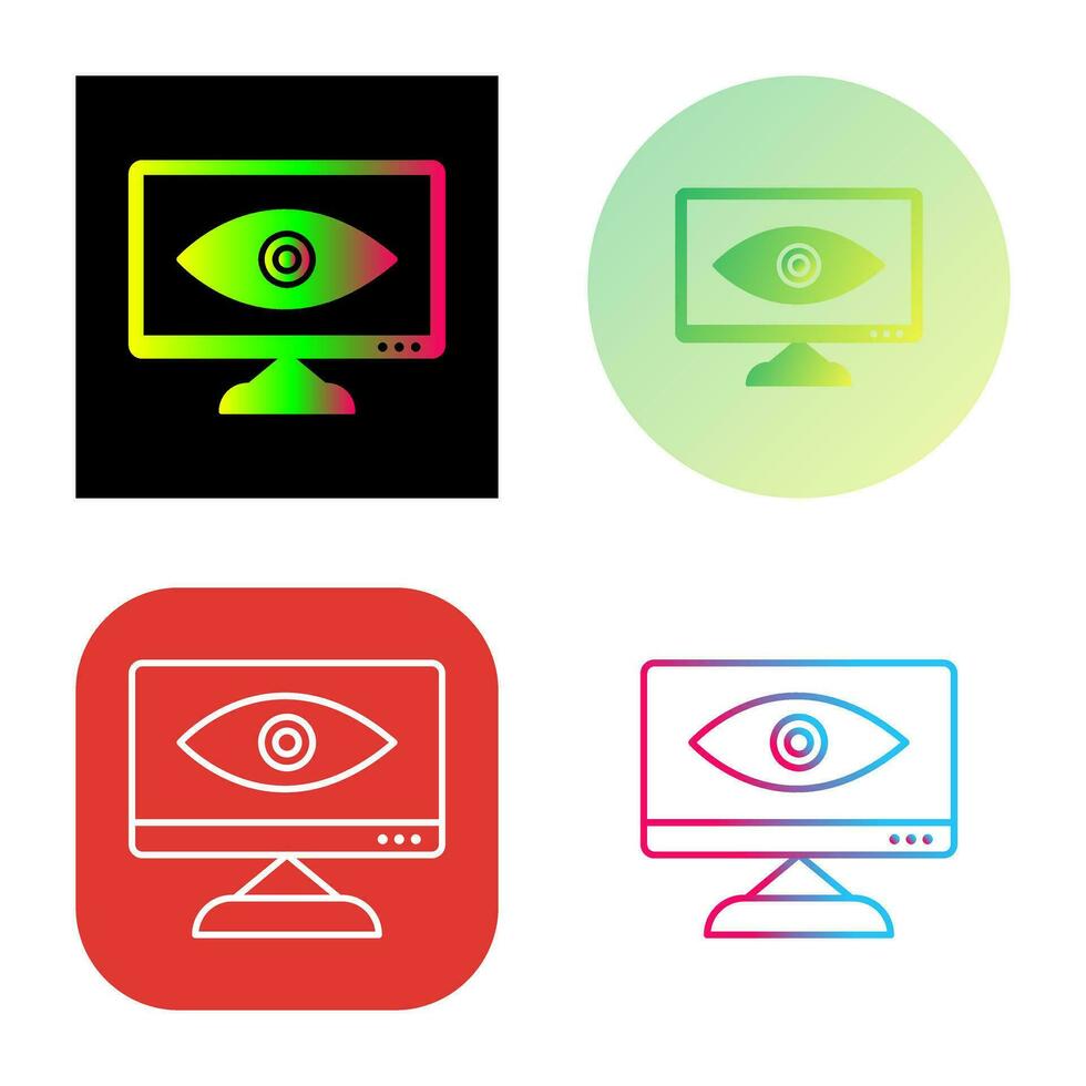 Unique Web Visibility Vector Icon