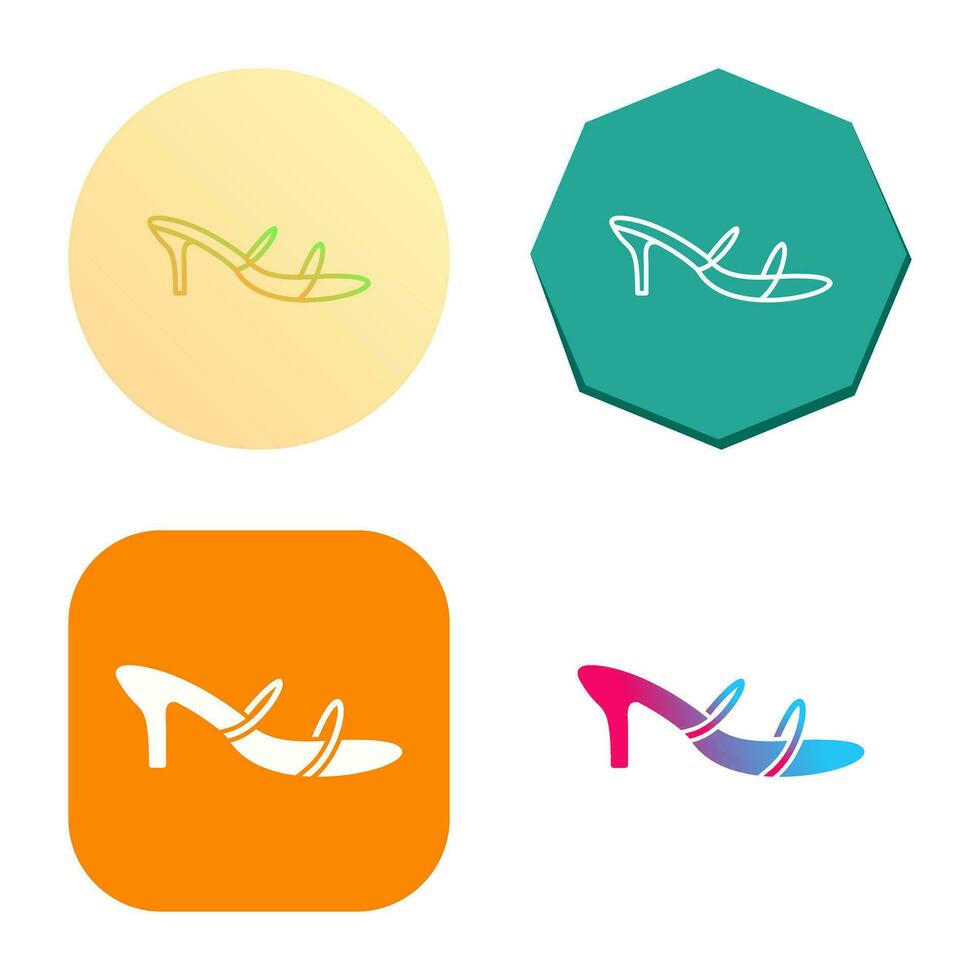 Stylish Sandals Vector Icon