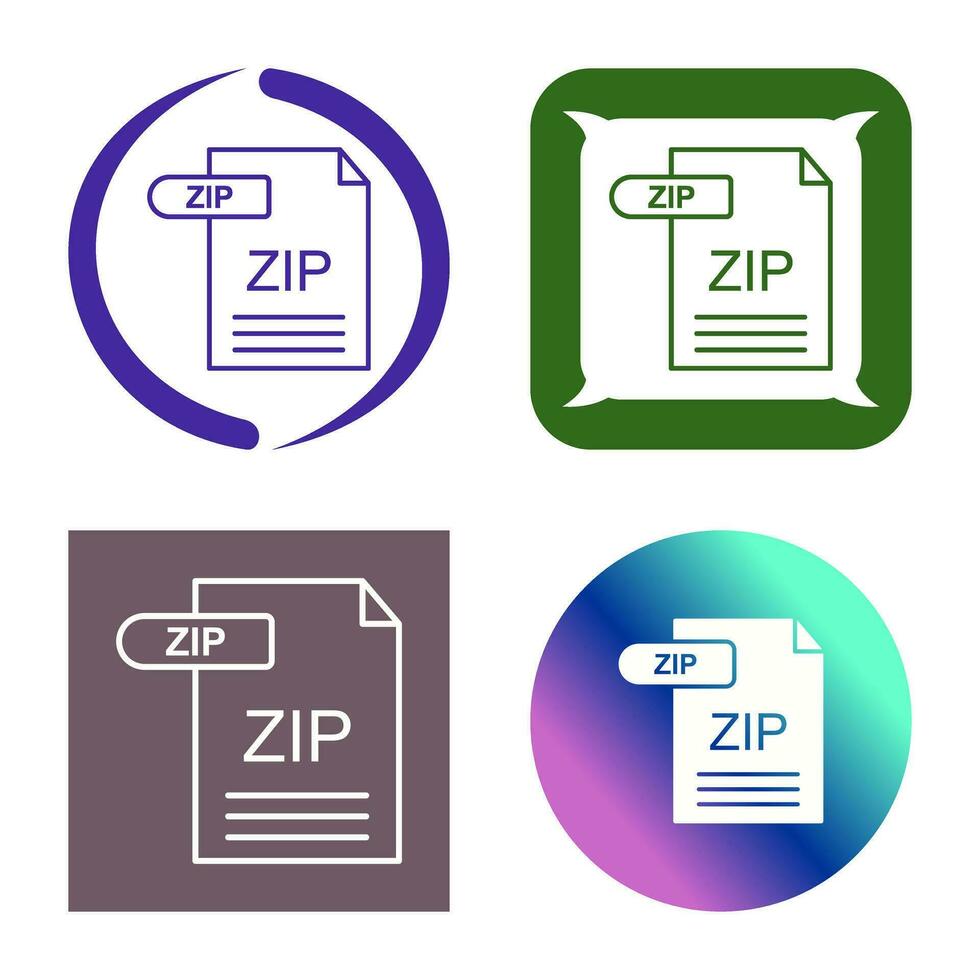 ZIP Vector Icon