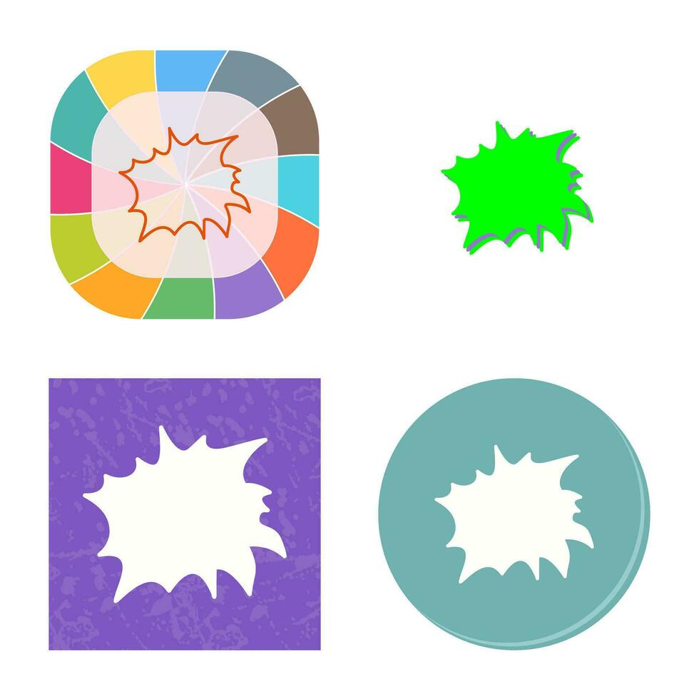 Unique Explosion Vector Icon