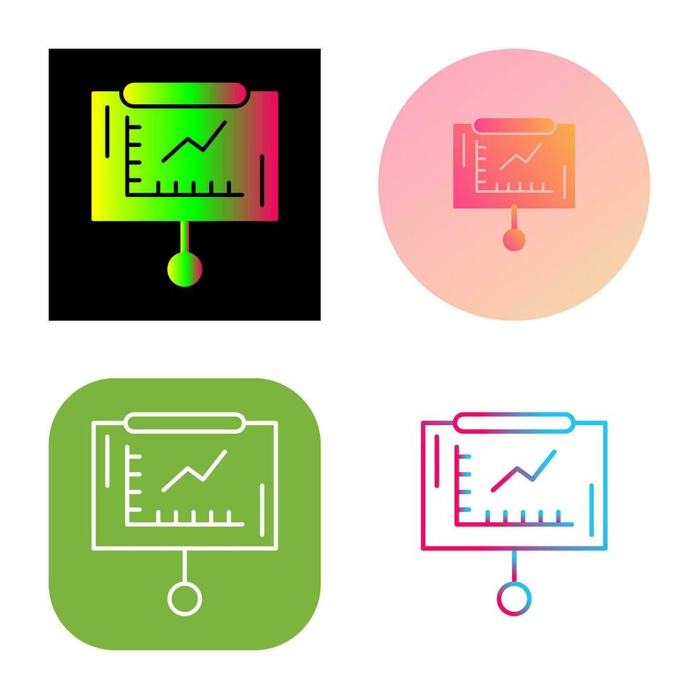 icono de vector de gráfico de línea