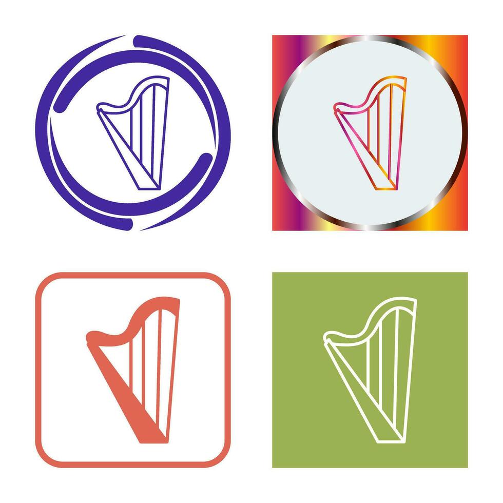 Harp Vector Icon