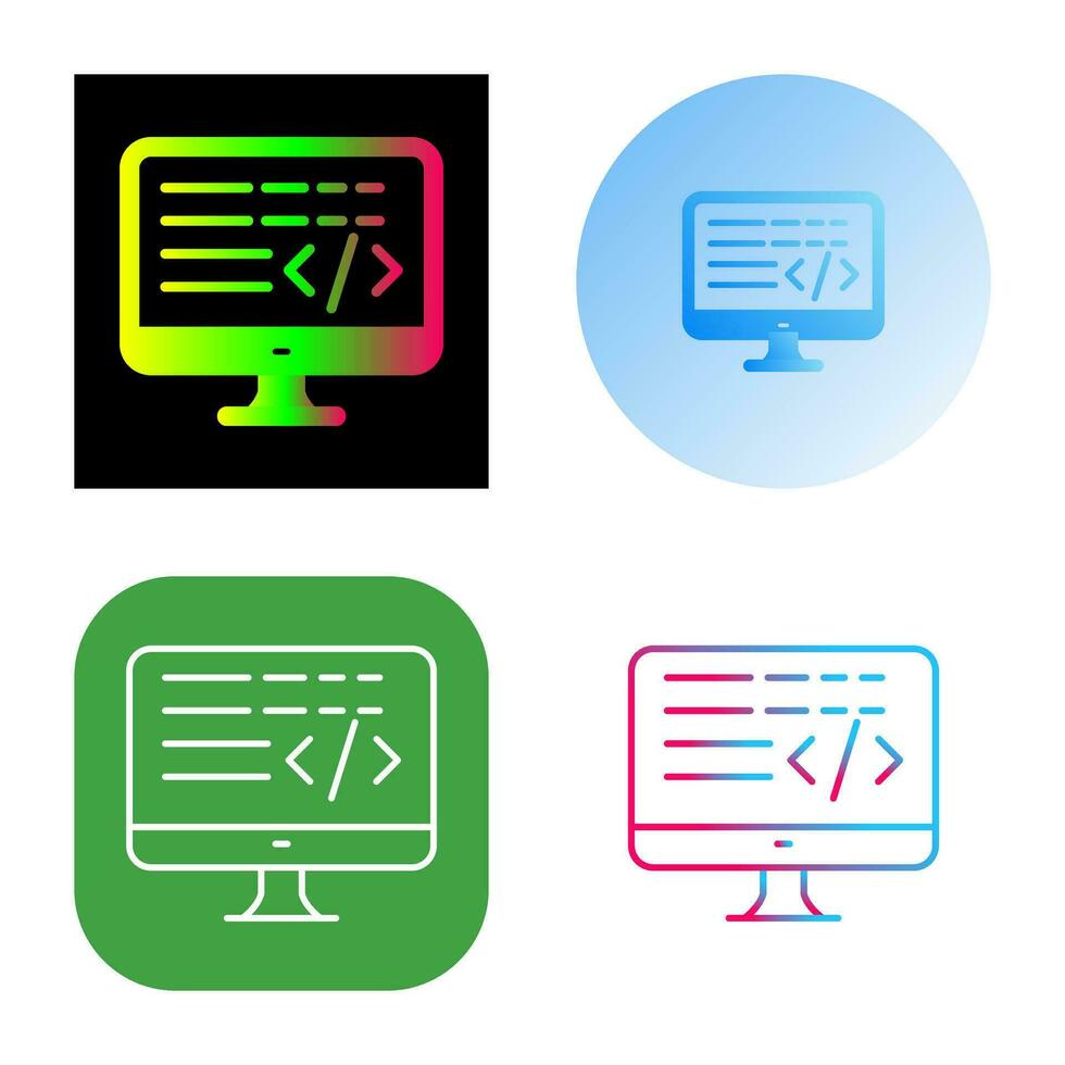 Coding Vector Icon