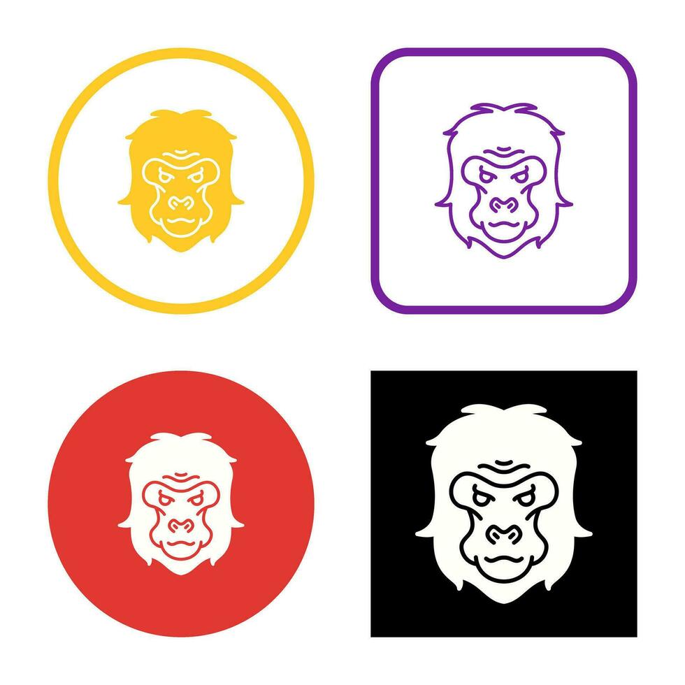 Gorilla Vector Icon