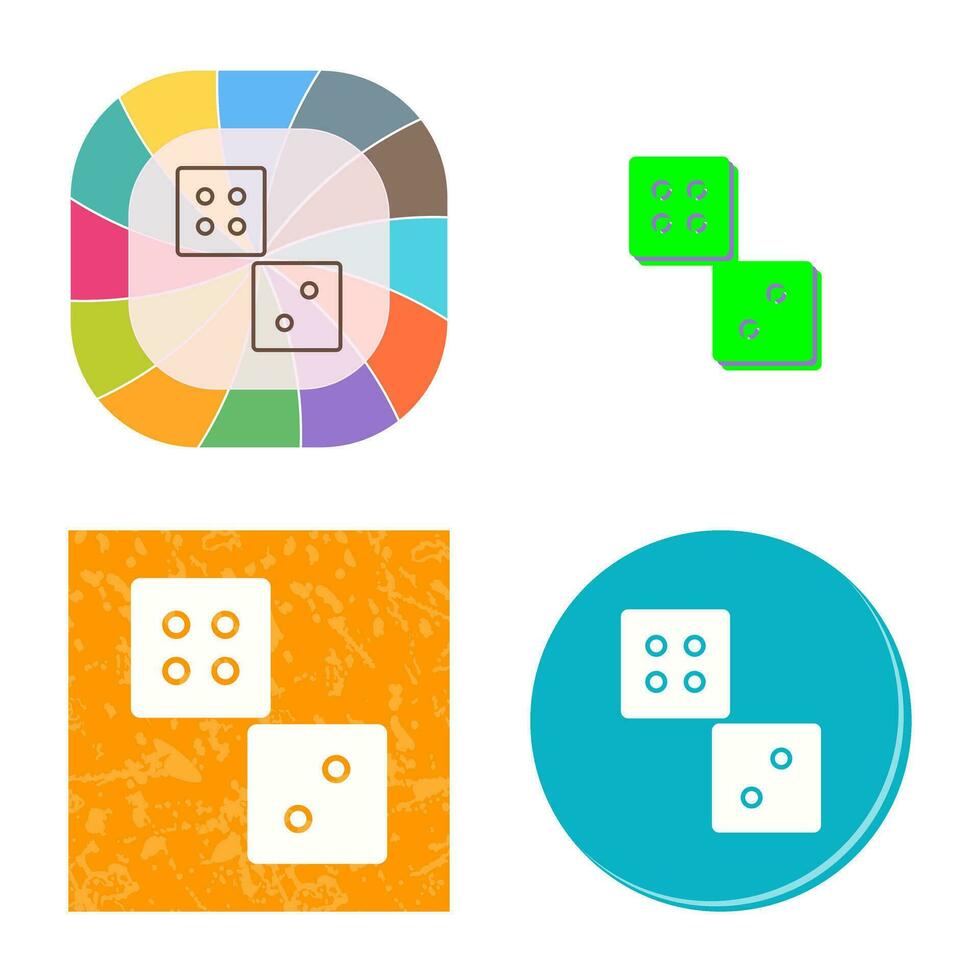 Unique Dice Vector Icon