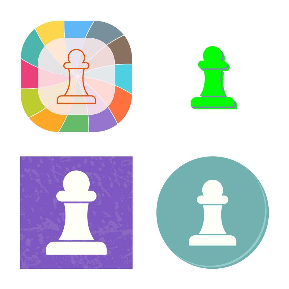 Unique Pawn Vector Icon