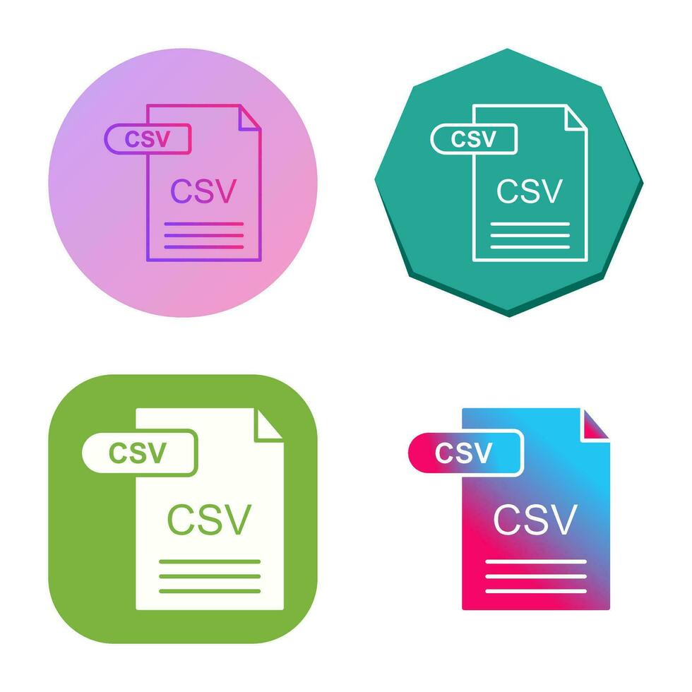 CSV Vector Icon