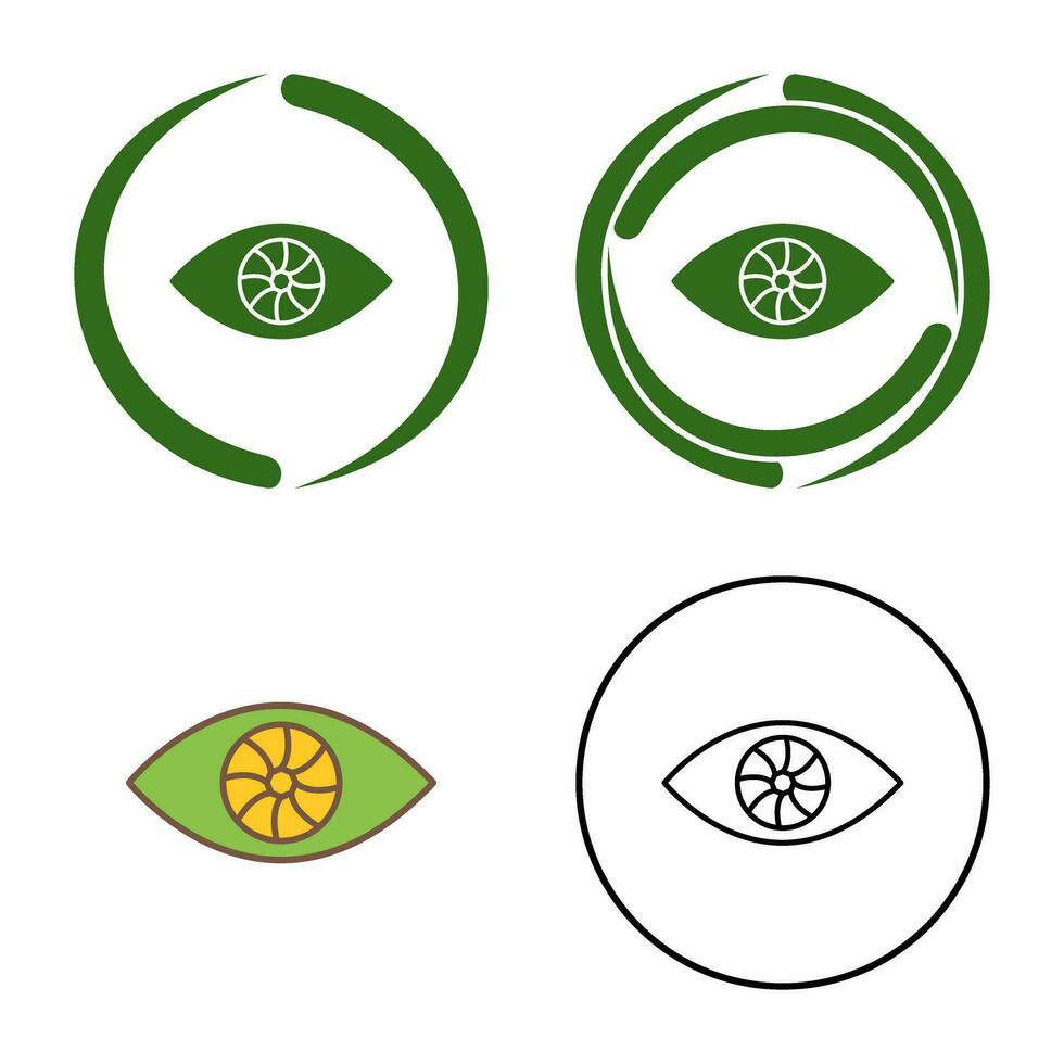 icono de vector de ojo único