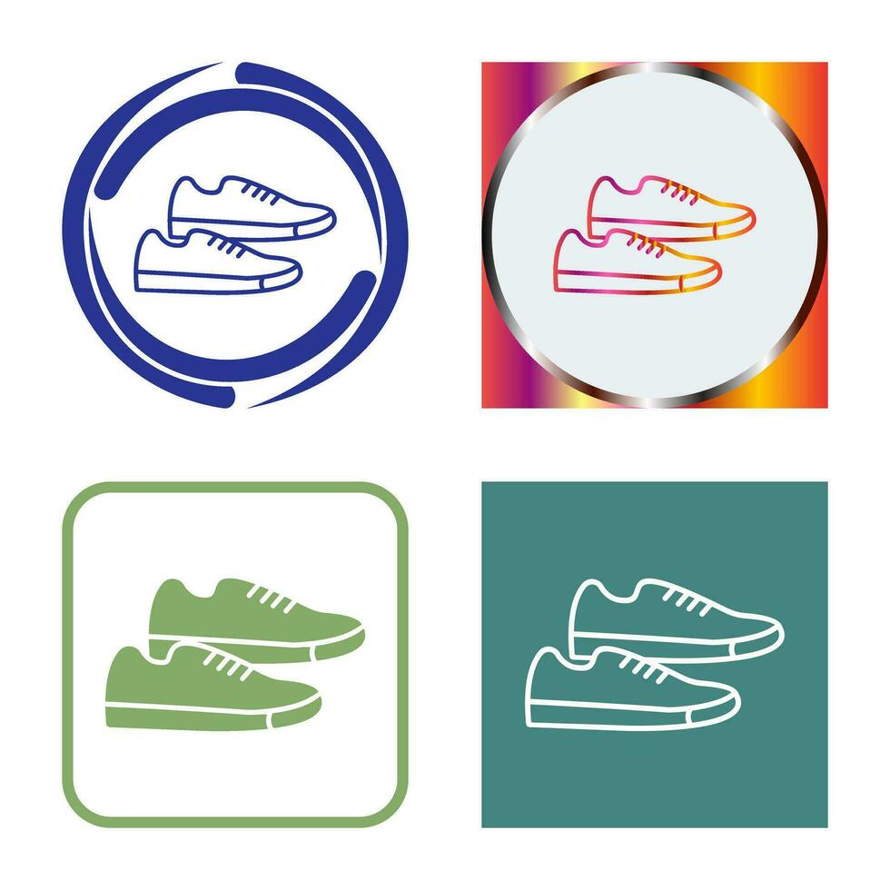 icono de vector de zapatillas