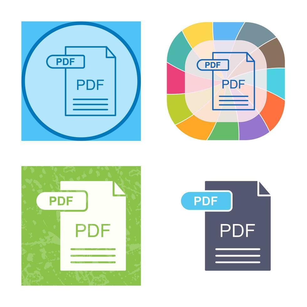 icono de vector de pdf