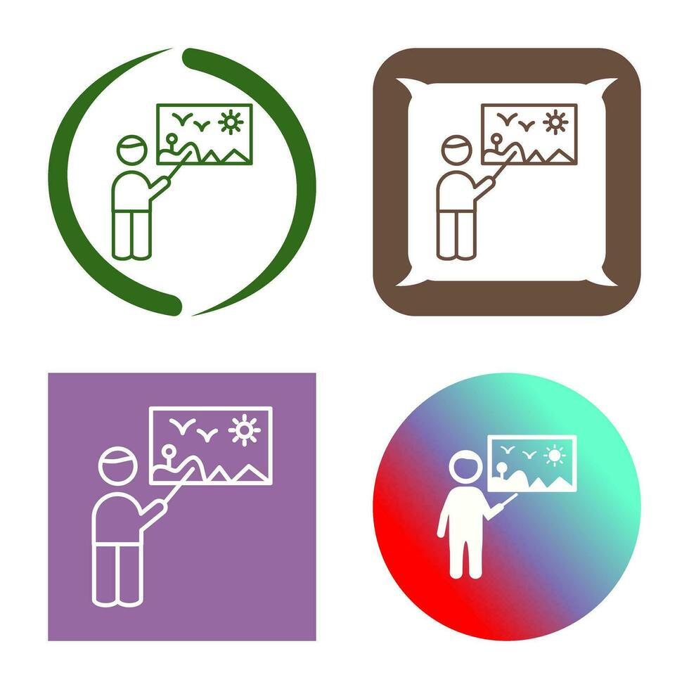 Art Museum Guide Vector Icon