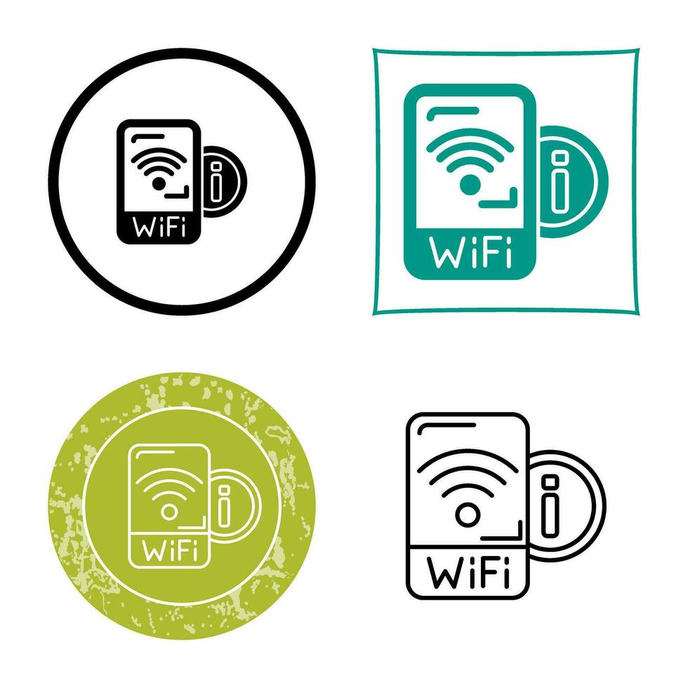 icono de vector de señal wifi