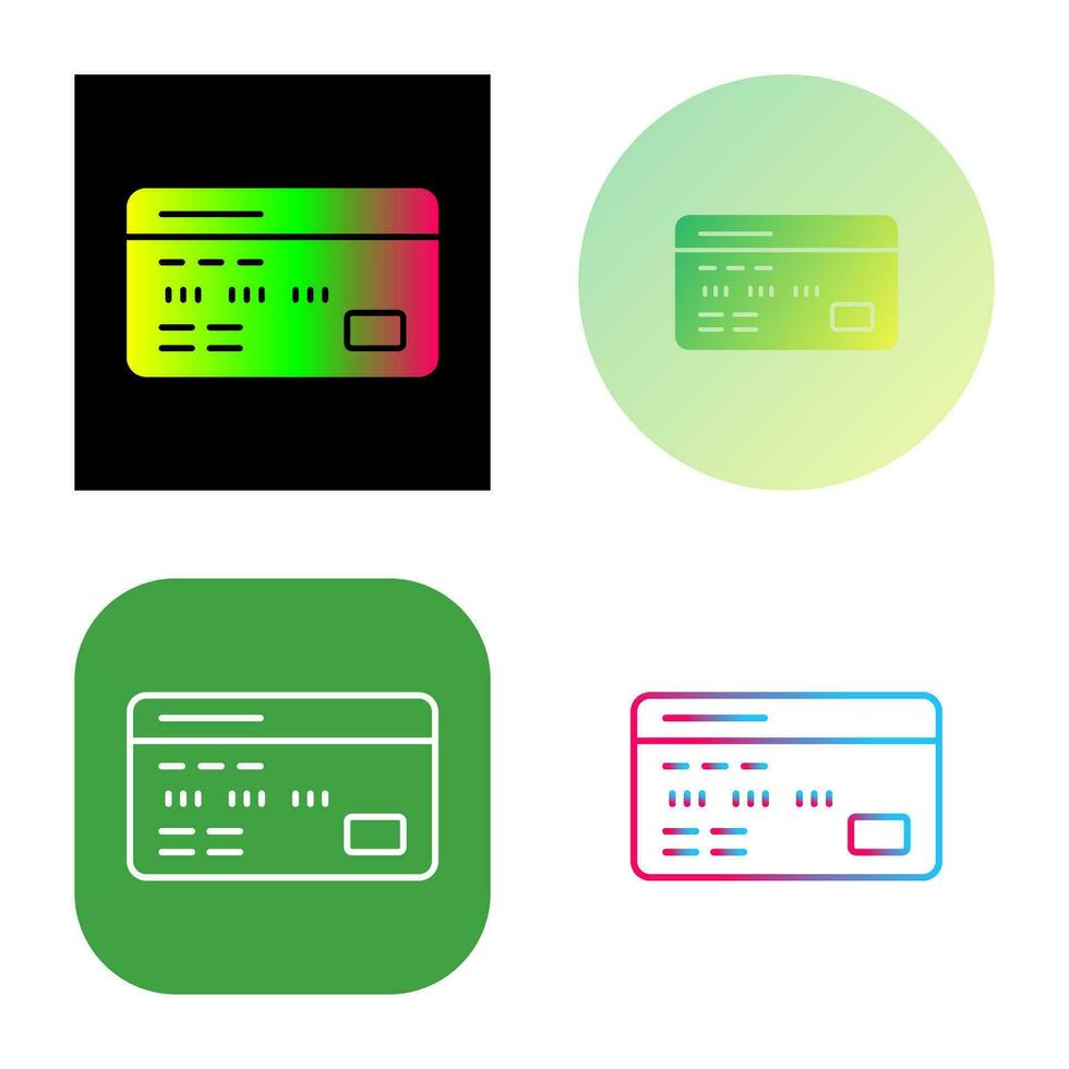 Debit Card Vector Icon