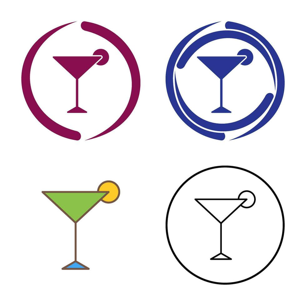 Unique Cosmopolitan Vector Icon