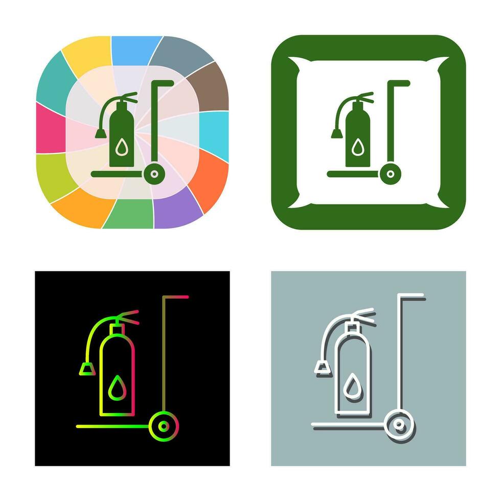 Unique Moveable Extinguisher Vector Icon