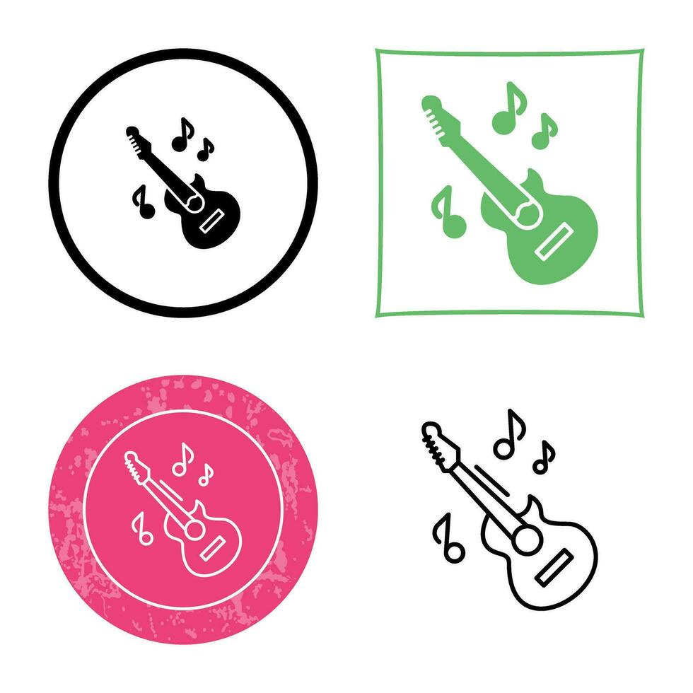 icono de vector de guitarra