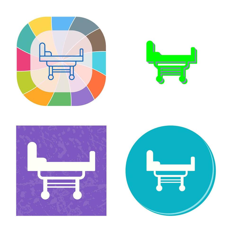 Hospital Bed Vector Icon