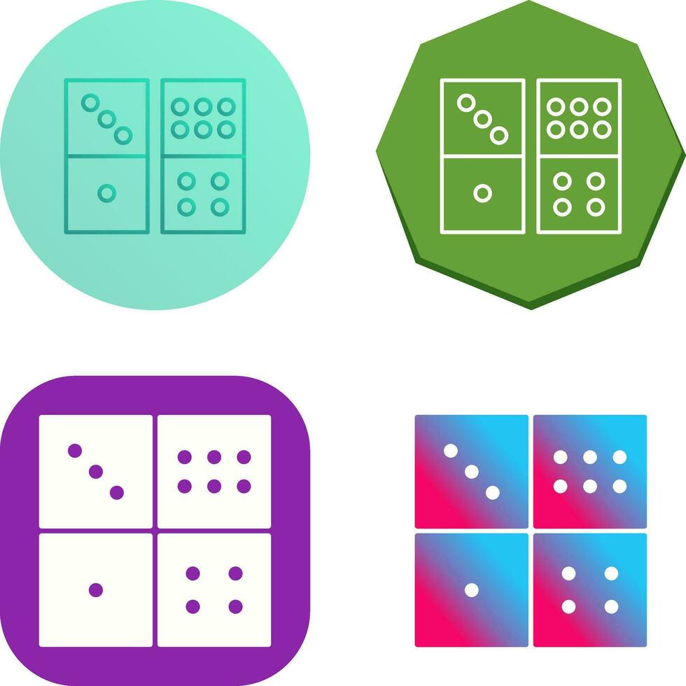 Domino Game Vector Icon